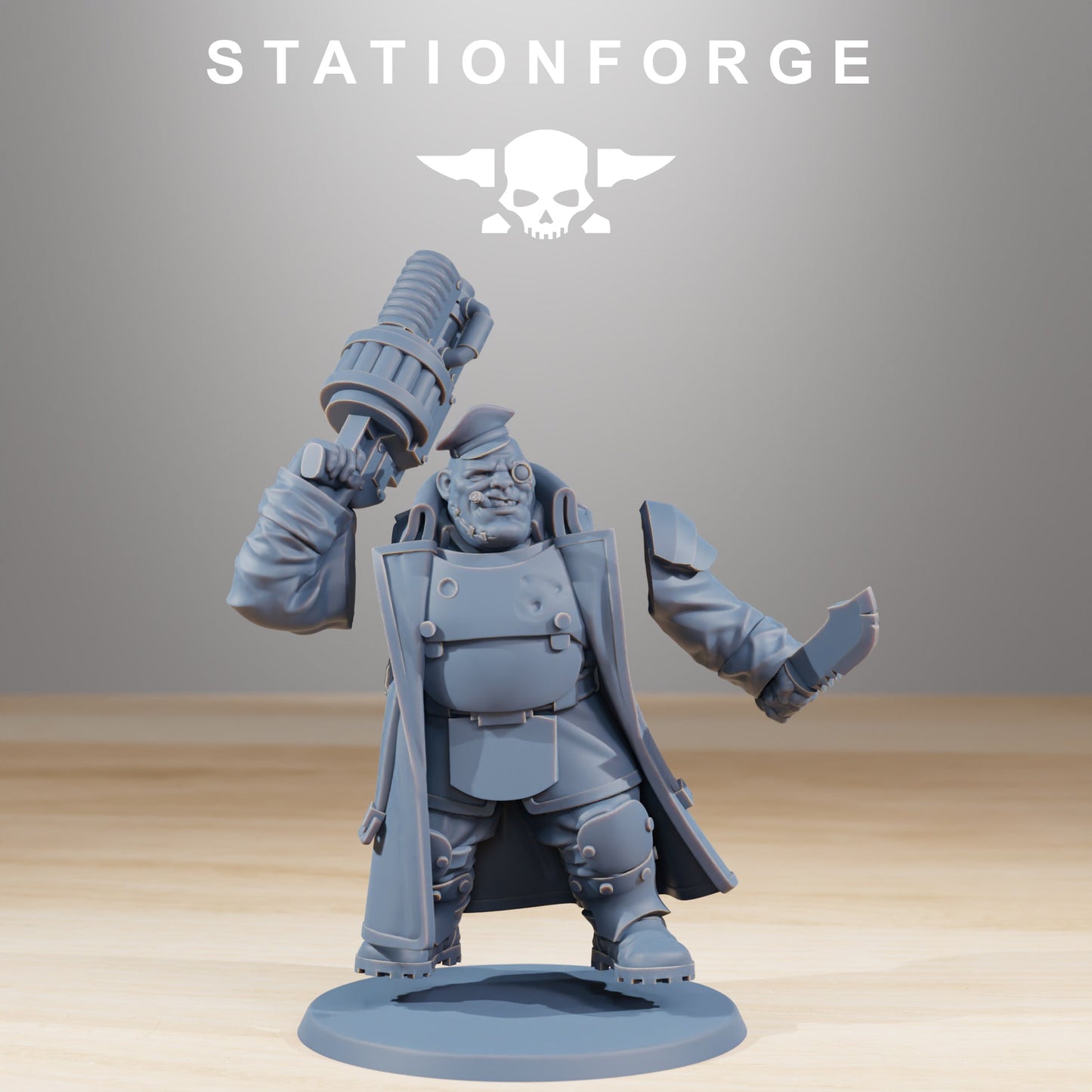 GrimGuard Mutants Station Forge 3D Printed Resin Miniatures 32mm