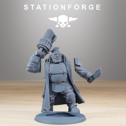 GrimGuard Mutants Station Forge 3D Printed Resin Miniatures 32mm