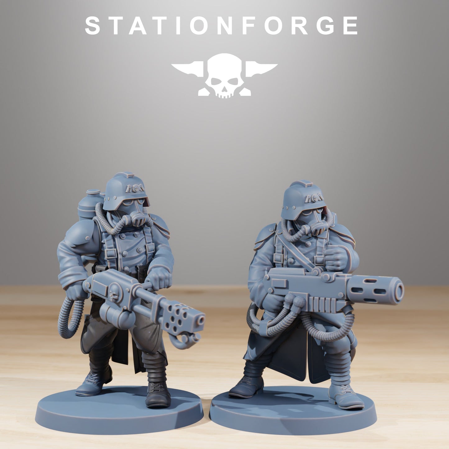 20x GrimGuard Combatants Wargame Proxy Militarum Station Forge 32mm