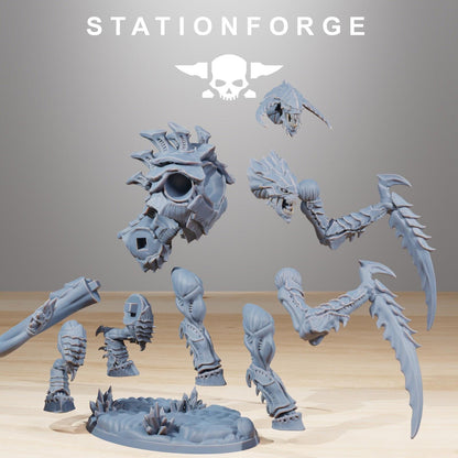 Xenarid Necrothorn Leviathan Fleet 3D Printed Resin Miniature Hive Bugs Ranged