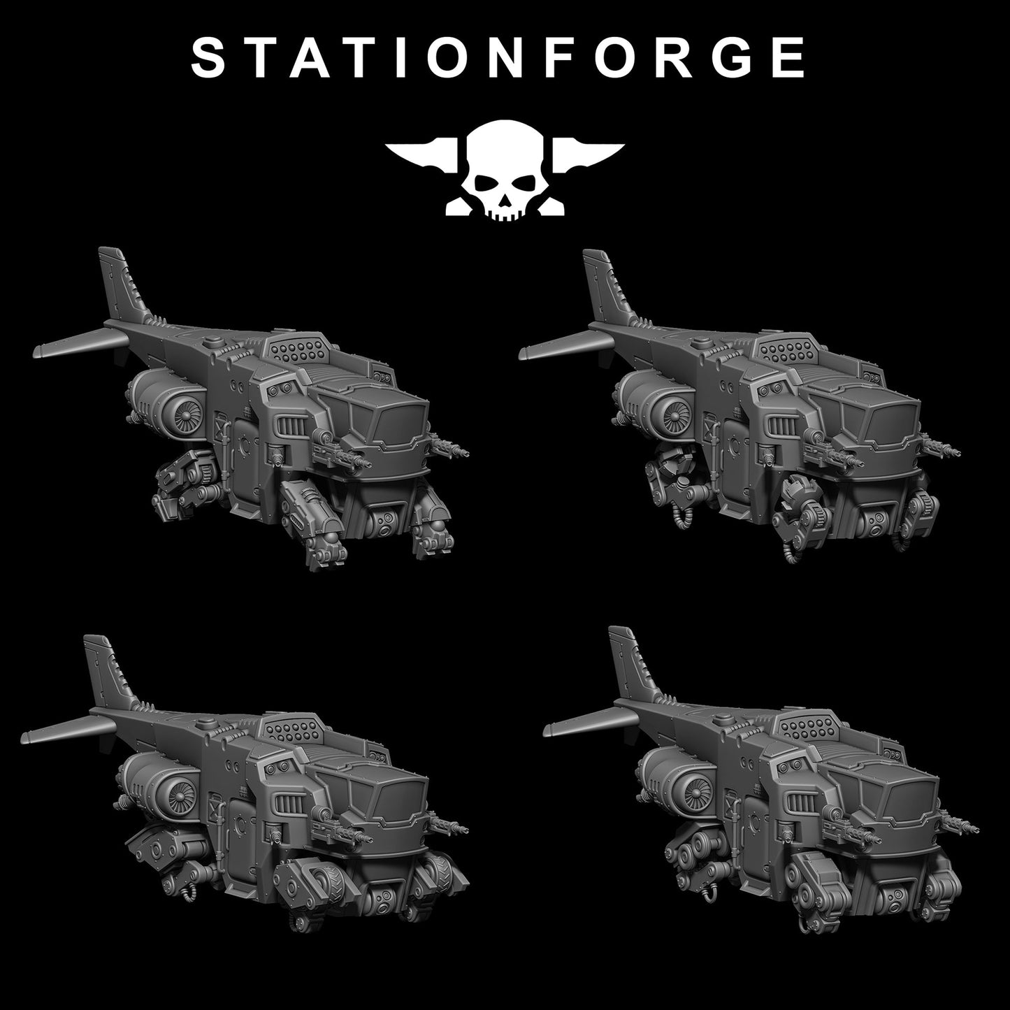 2x Scavenger Cutlass Wargame Proxy Aircraft StationForge