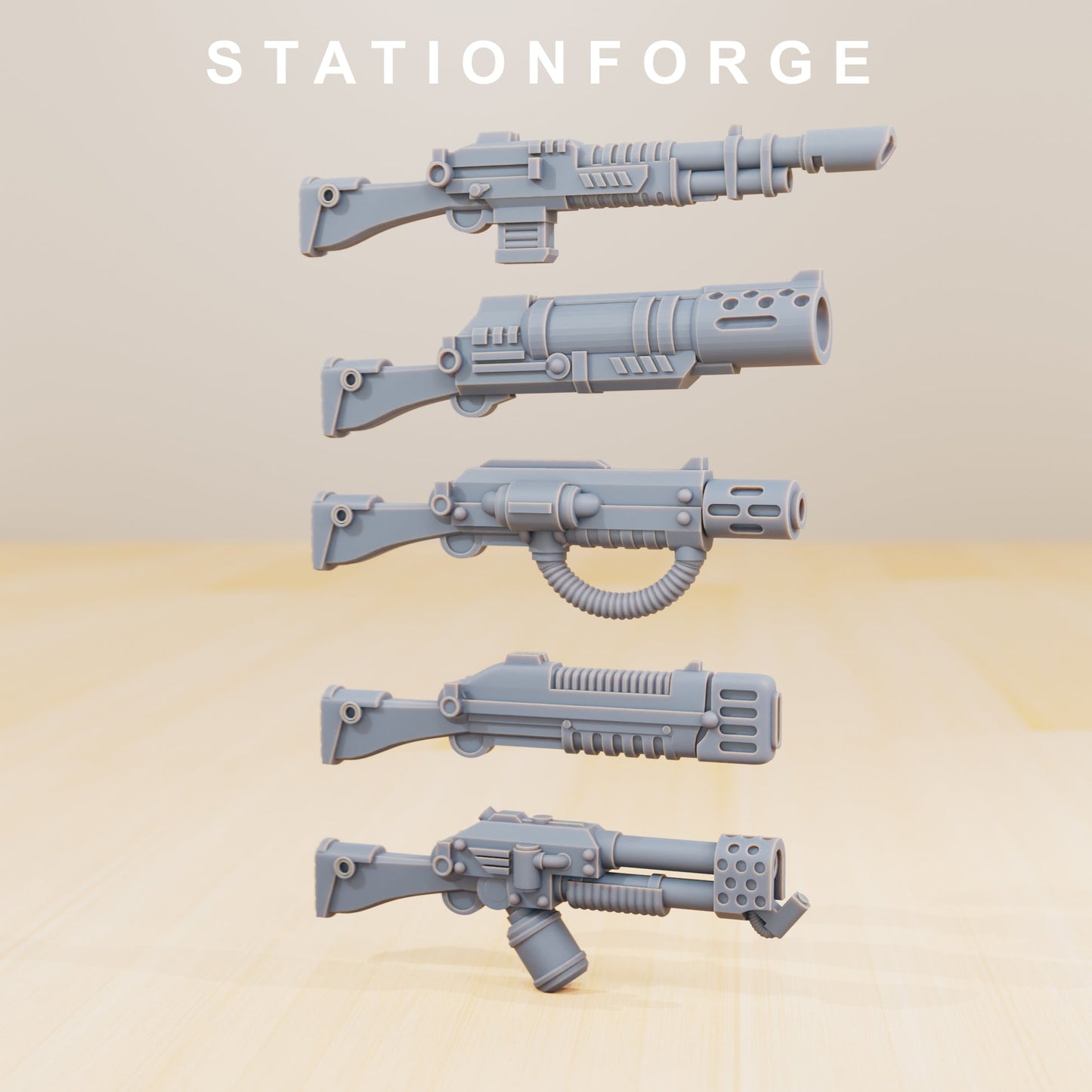 GrimGuard Infantry Builder Station Forge 3D Printed Resin Miniature