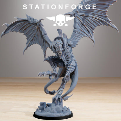 Xenarid Flyer Leader Tyrant Beast Leviathan Fleet Wargame Grimdark Proxy
