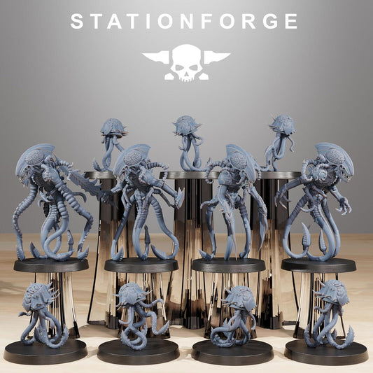 Xenarid Synaptrus Hive Psychic Bugs Leviathan Fleet x11 Wargame Grimdark Proxy