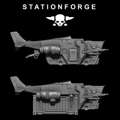 2x Scavenger Cutlass Wargame Proxy Aircraft StationForge