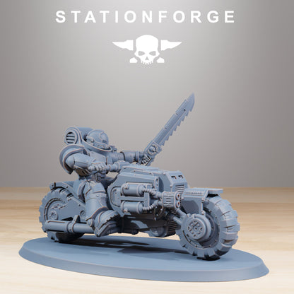 10x Socratis Bikers Wargame Proxy Miniatures StationForge