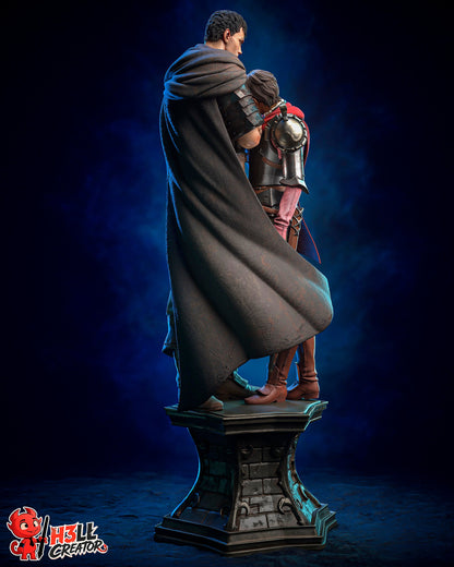 Guts & Casca Berserk H3llCreator 3D Printed 16K Unpainted Resin Statue 1:6 scale