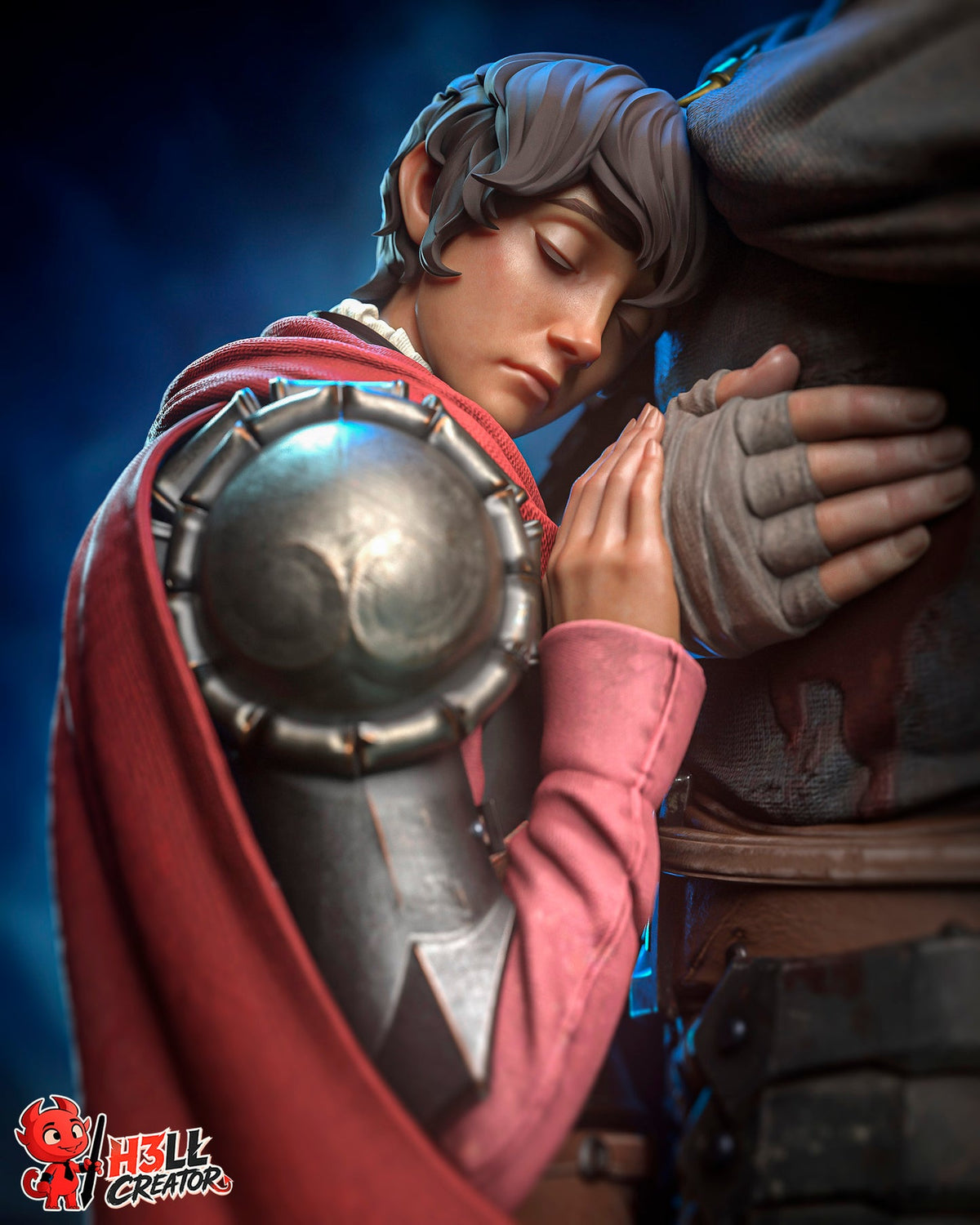 Guts & Casca Berserk H3llCreator 3D Printed 16K Unpainted Resin Statue 1:6 scale