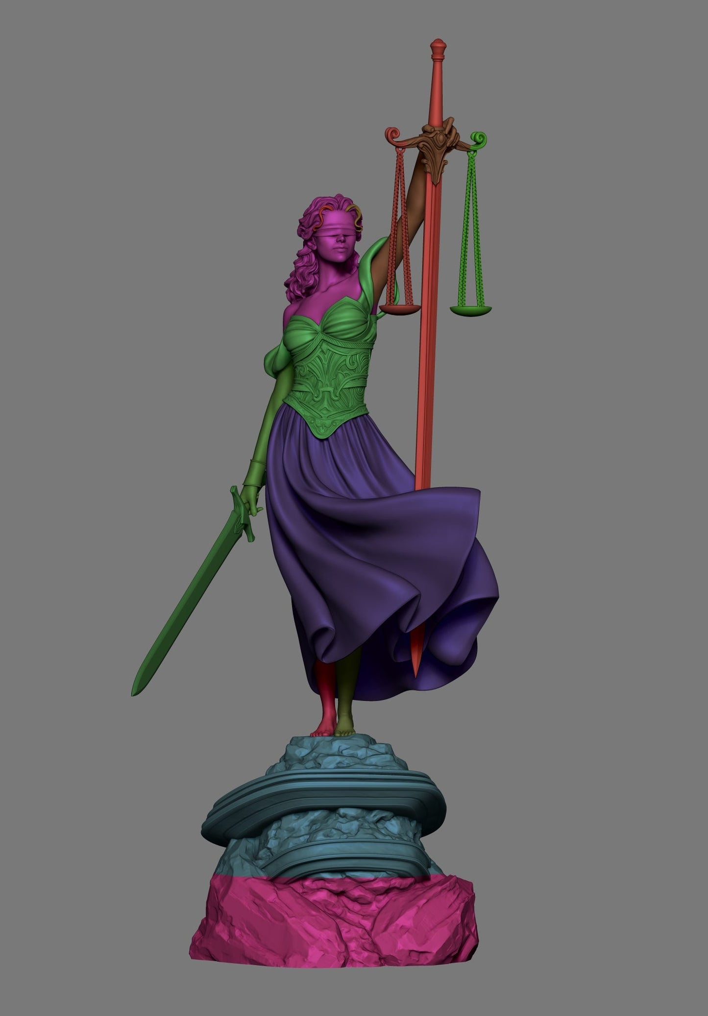 Justice (God) CA3D 3D Printed 16K Unpainted Resin Statue 1:6 scale