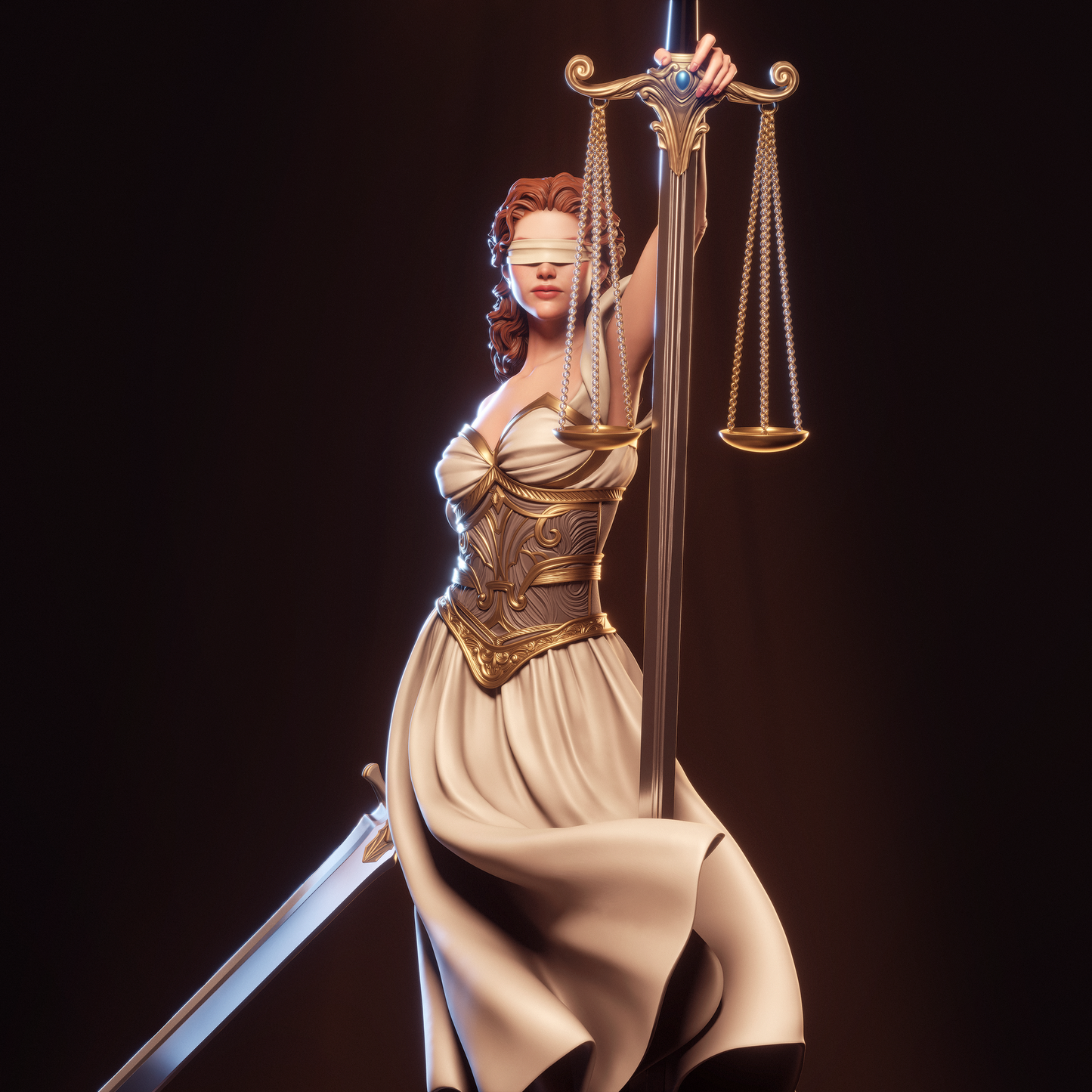 Justice (God) CA3D 3D Printed 16K Unpainted Resin Statue 1:6 scale