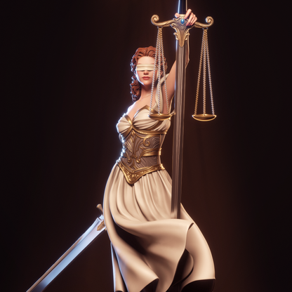 Justice (God) CA3D 3D Printed 16K Unpainted Resin Statue 1:6 scale