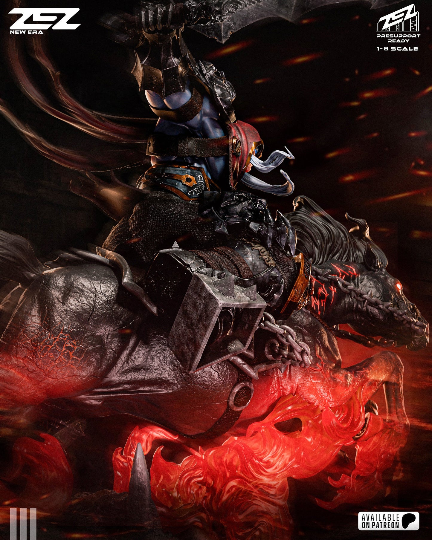 War Darksiders ZEZ 3D Printed 16K Unpainted Resin Model Kit 1:6 scale