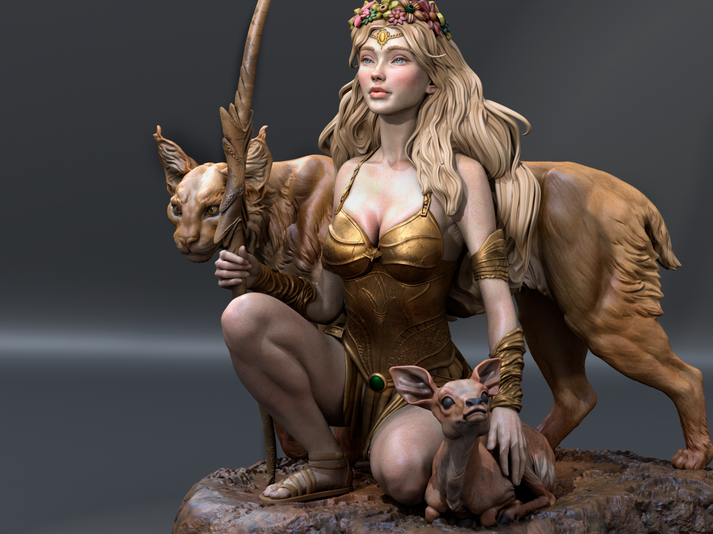 Artemis – Maya Pantic (CA3D) 3D Printed 16K Unpainted Resin Statue 1:6