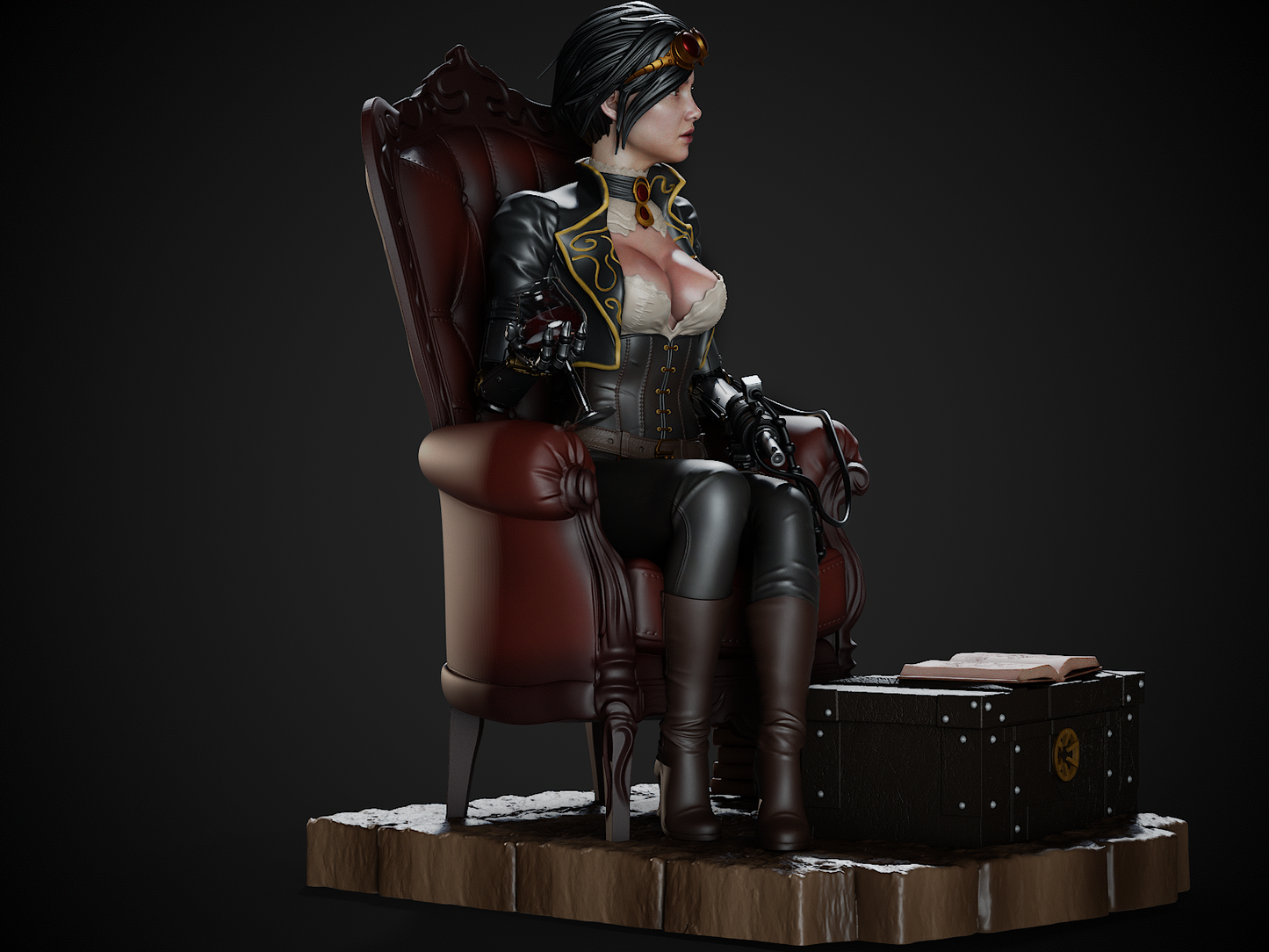 Lady Mechanika – CA3D 3D Printed 16K Unpainted Resin Model Kit 1:6 235mm