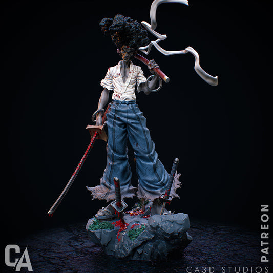 Afro Samurai – CA3D 3D Printed 16K Unpainted Resin Statue 1:6 (380mm)