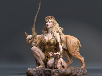 Artemis – Maya Pantic (CA3D) 3D Printed 16K Unpainted Resin Statue 1:6