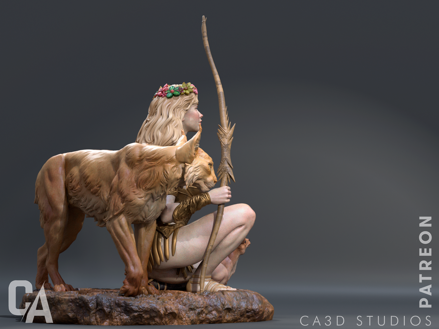 Artemis – Maya Pantic (CA3D) 3D Printed 16K Unpainted Resin Statue 1:6