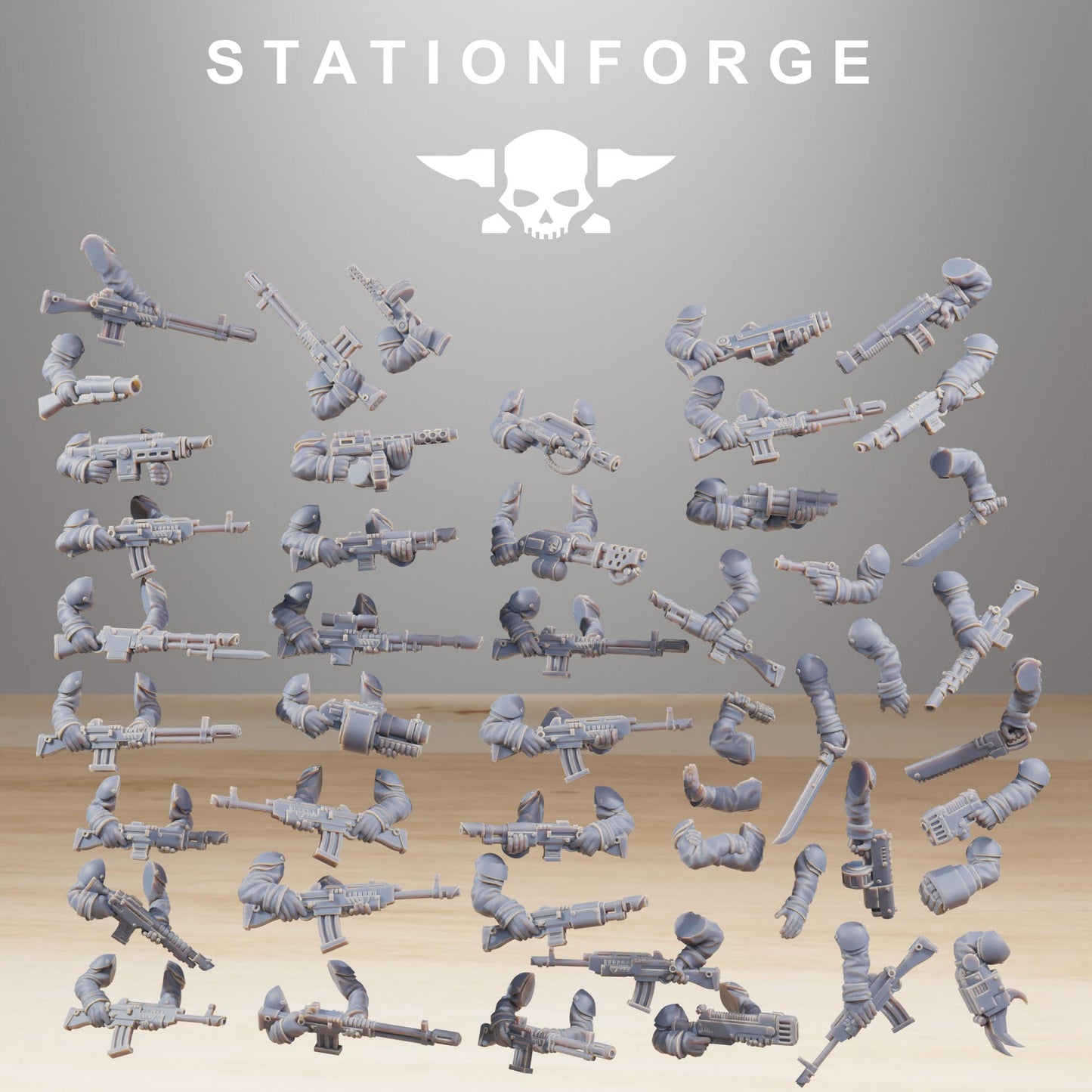 GrimGuard Builder Warband Wargame Proxy Miniatures StationForge