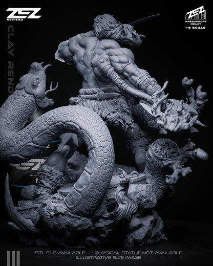 Conan Statue ZEZ Studio 1:6 Fan Art Resin Model Kit