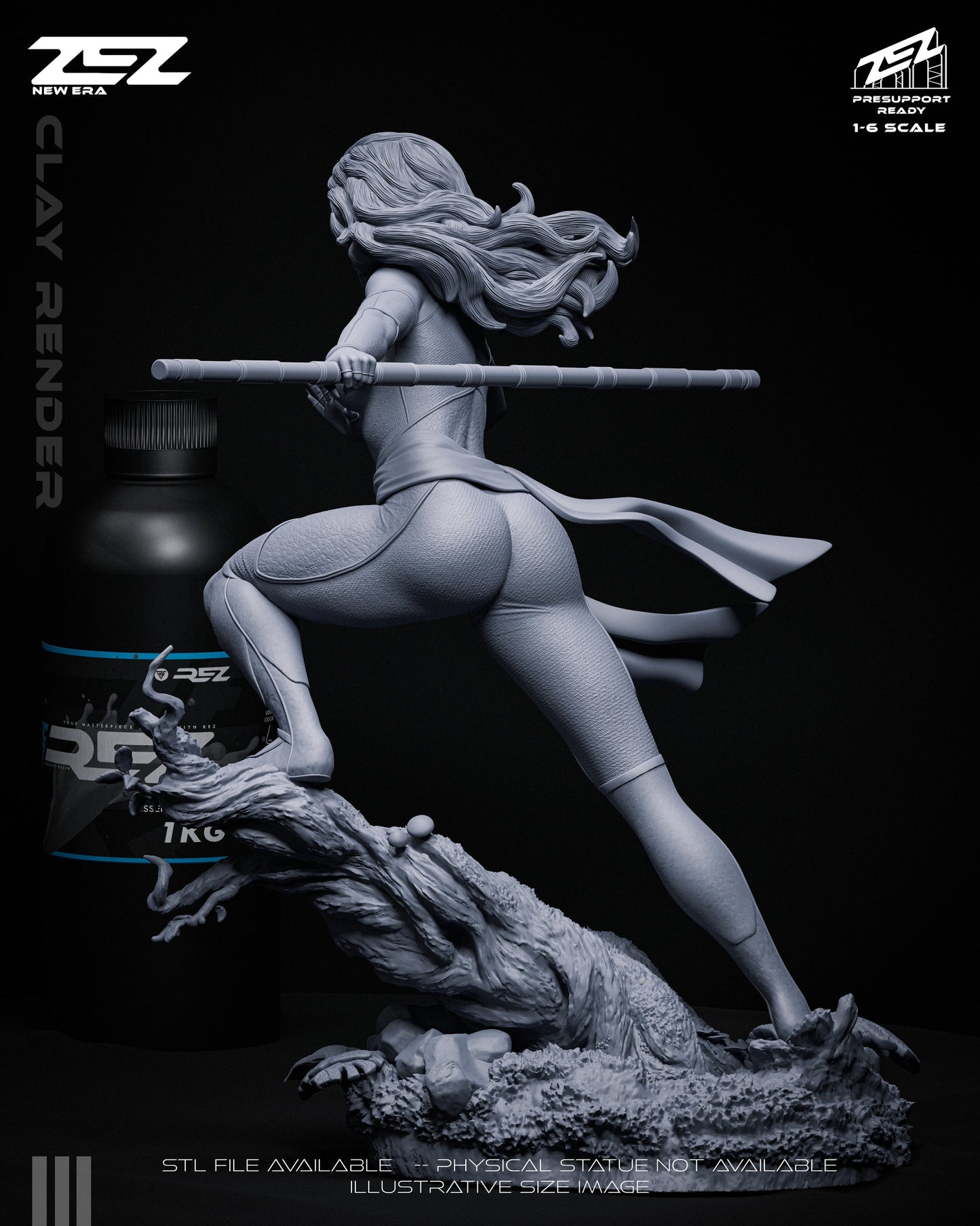 Cheetara Statue 1:6 Fan Art Resin Model Kit ZEZ Studio