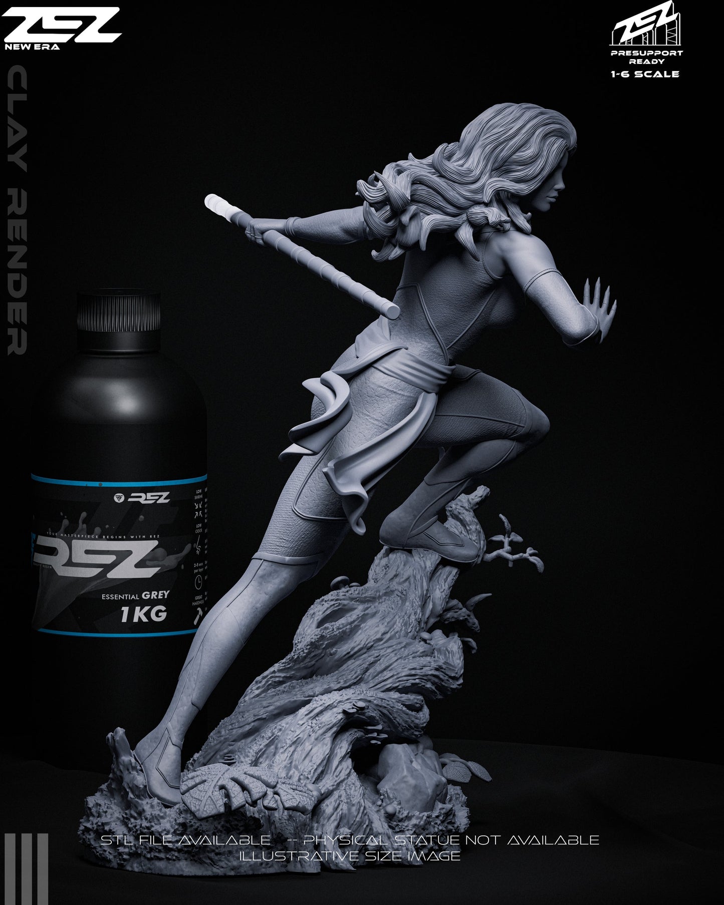 Cheetara Statue 1:6 Fan Art Resin Model Kit ZEZ Studio