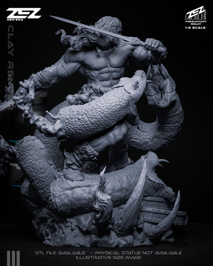 Conan Statue ZEZ Studio 1:6 Fan Art Resin Model Kit