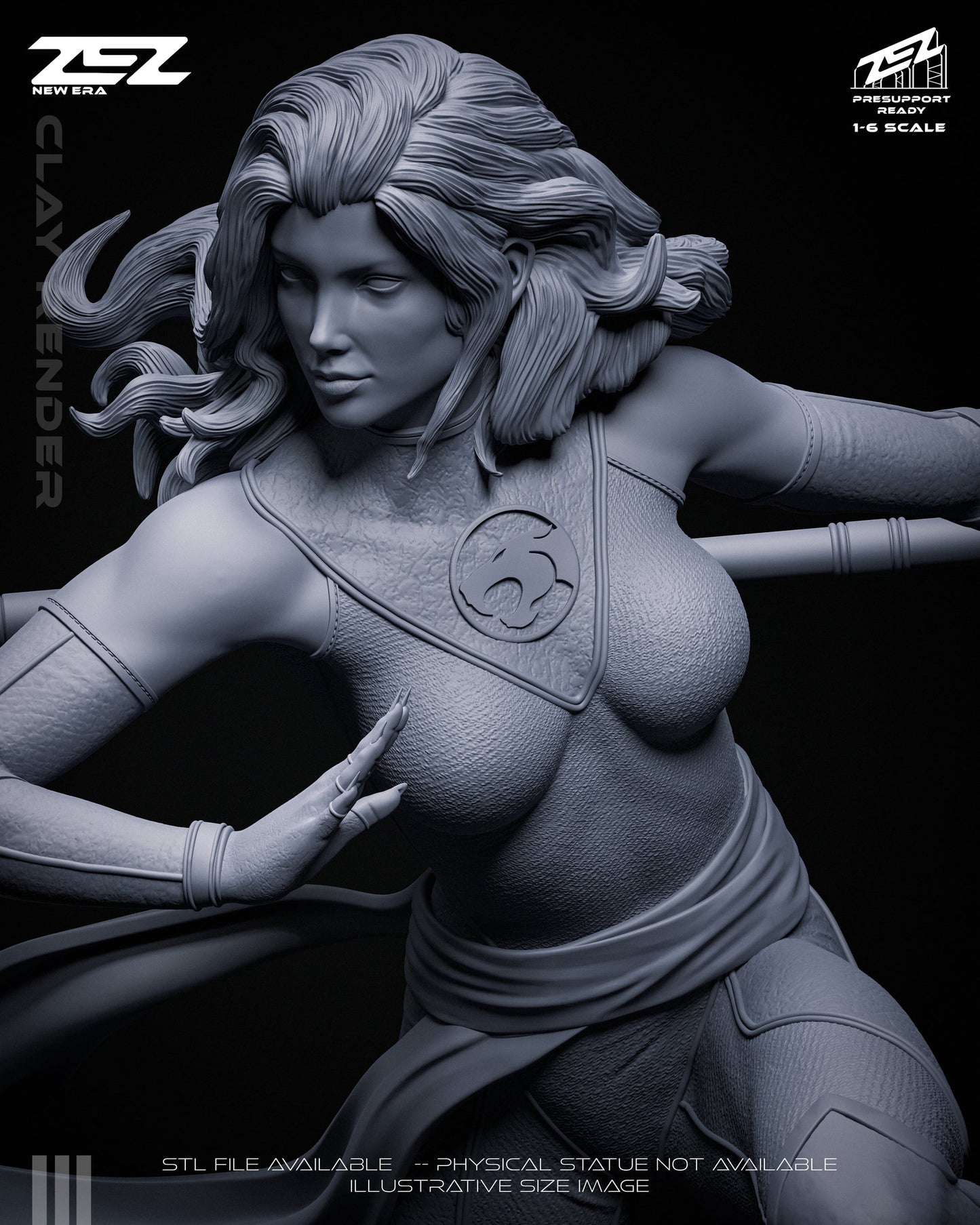 Cheetara Statue 1:6 Fan Art Resin Model Kit ZEZ Studio