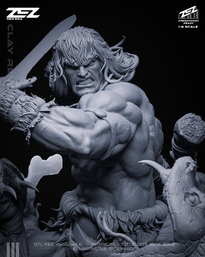 Conan Statue ZEZ Studio 1:6 Fan Art Resin Model Kit