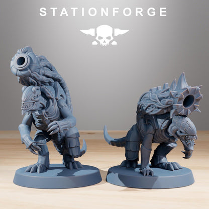 Xenarid Mortars x10 Leviathan Fleet Hive Bugs Cannon Infantry Resin Miniature