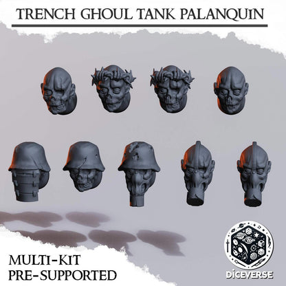 Trench Ghoul Tank Palanquin Grimdark Diceverse Resin Miniature Wargaming