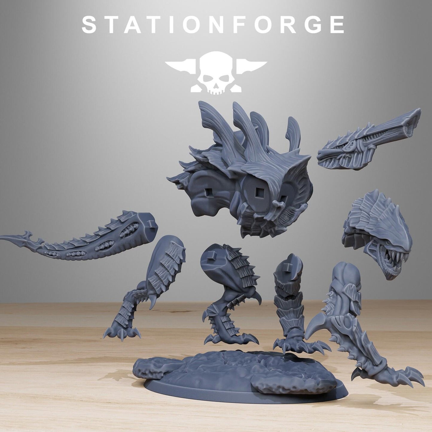 Xenarid Predator Leviathan Fleet Hive Monster Shooting Bugs Resin Miniature
