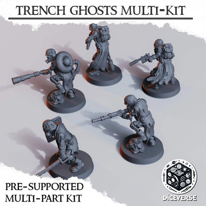 Trench Ghost Miniatures Grimdark Diceverse Resin 32mm Wargaming Proxy