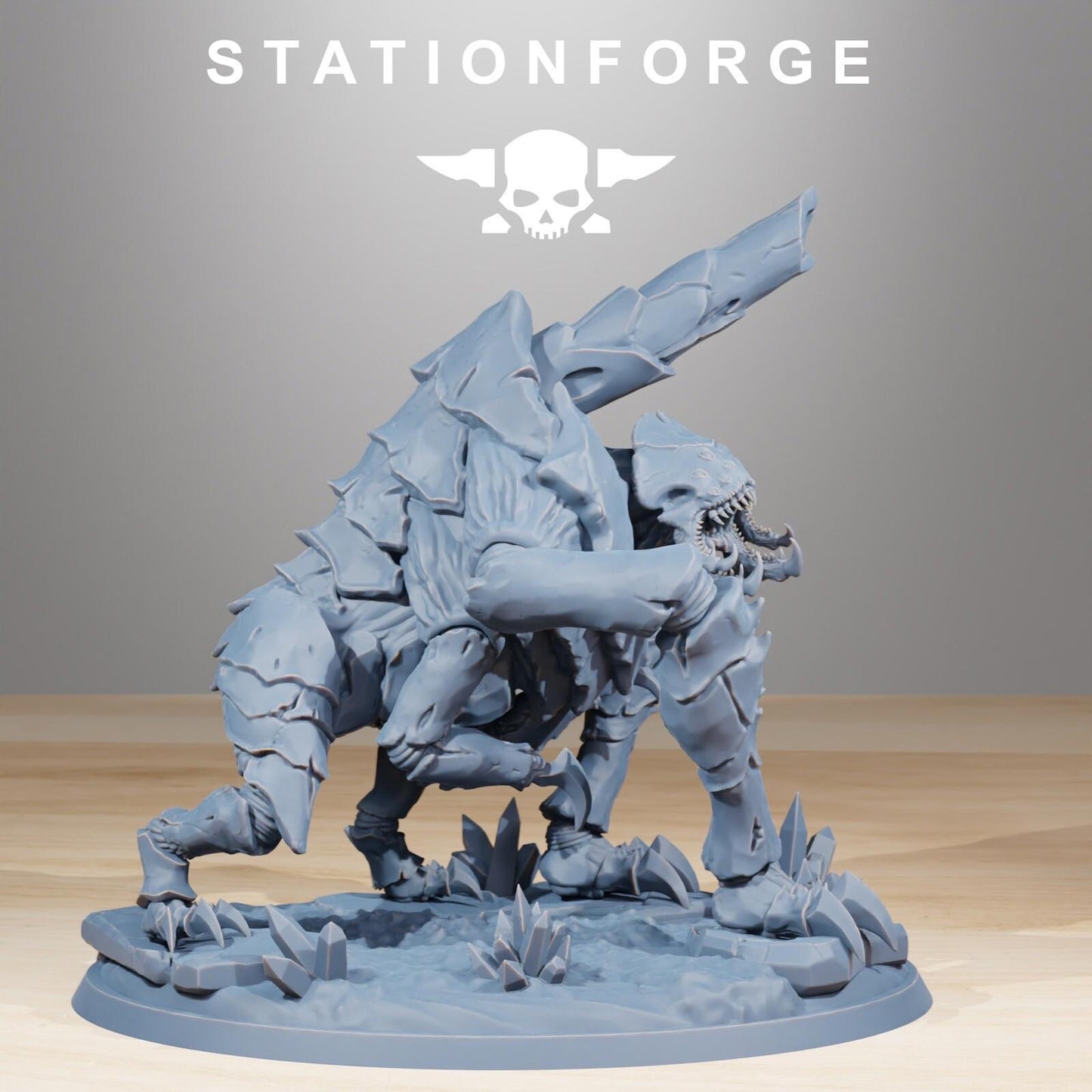 Xenarid Fluxus Leviathan Fleet 3D Printed Resin Miniature Hive Cannon Monster