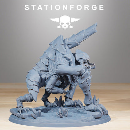 Xenarid Fluxus Leviathan Fleet 3D Printed Resin Miniature Hive Cannon Monster