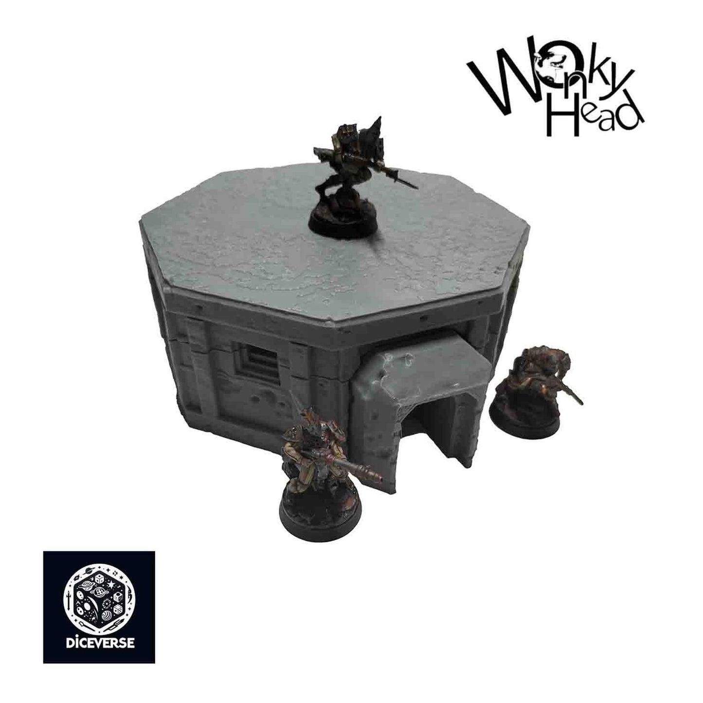 Trench Terrain Pillbox 32mm Grimdark Diceverse Resin Scenery Wargaming
