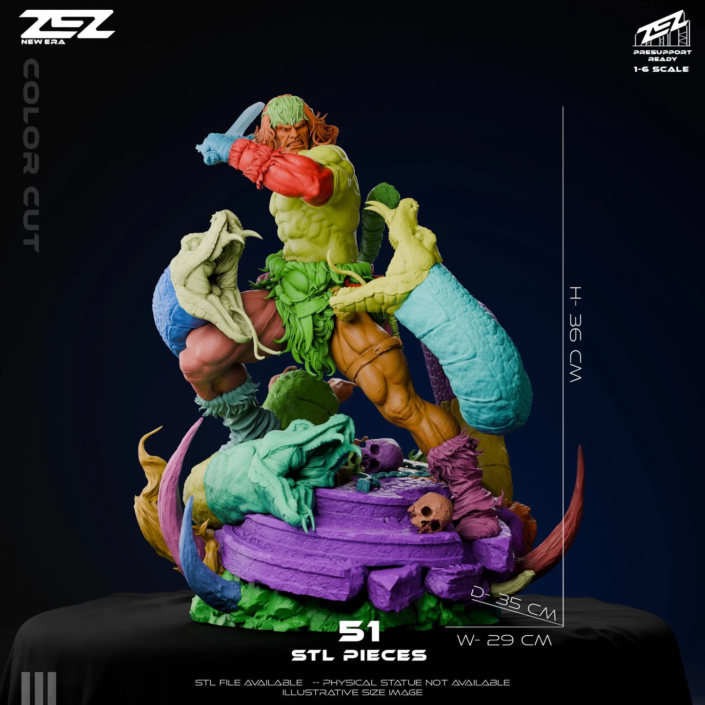 Conan Statue ZEZ Studio 1:6 Fan Art Resin Model Kit