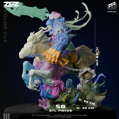 War Darksiders ZEZ 3D Printed 16K Unpainted Resin Model Kit 1:6 scale