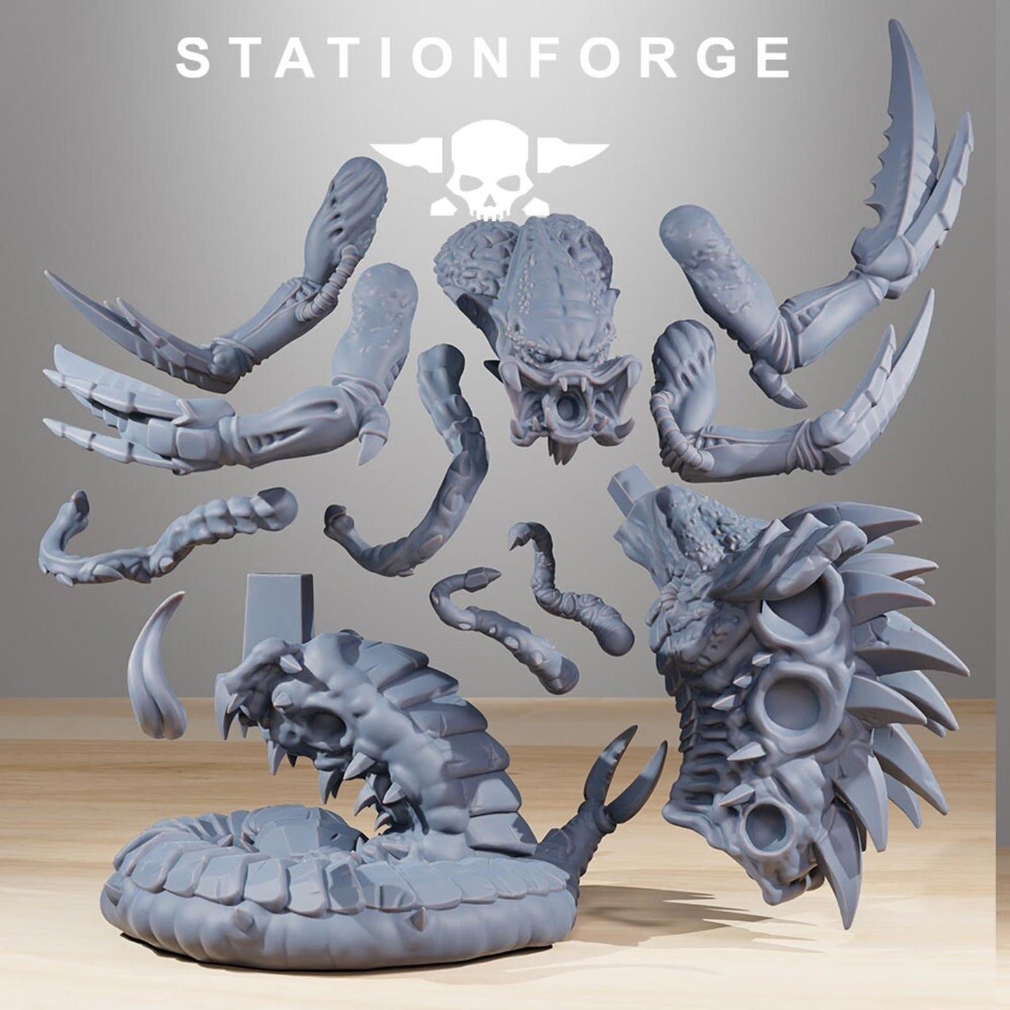 Xenarid Brainiac Leviathan Fleet Hive Monster Wargame Grimdark Proxy