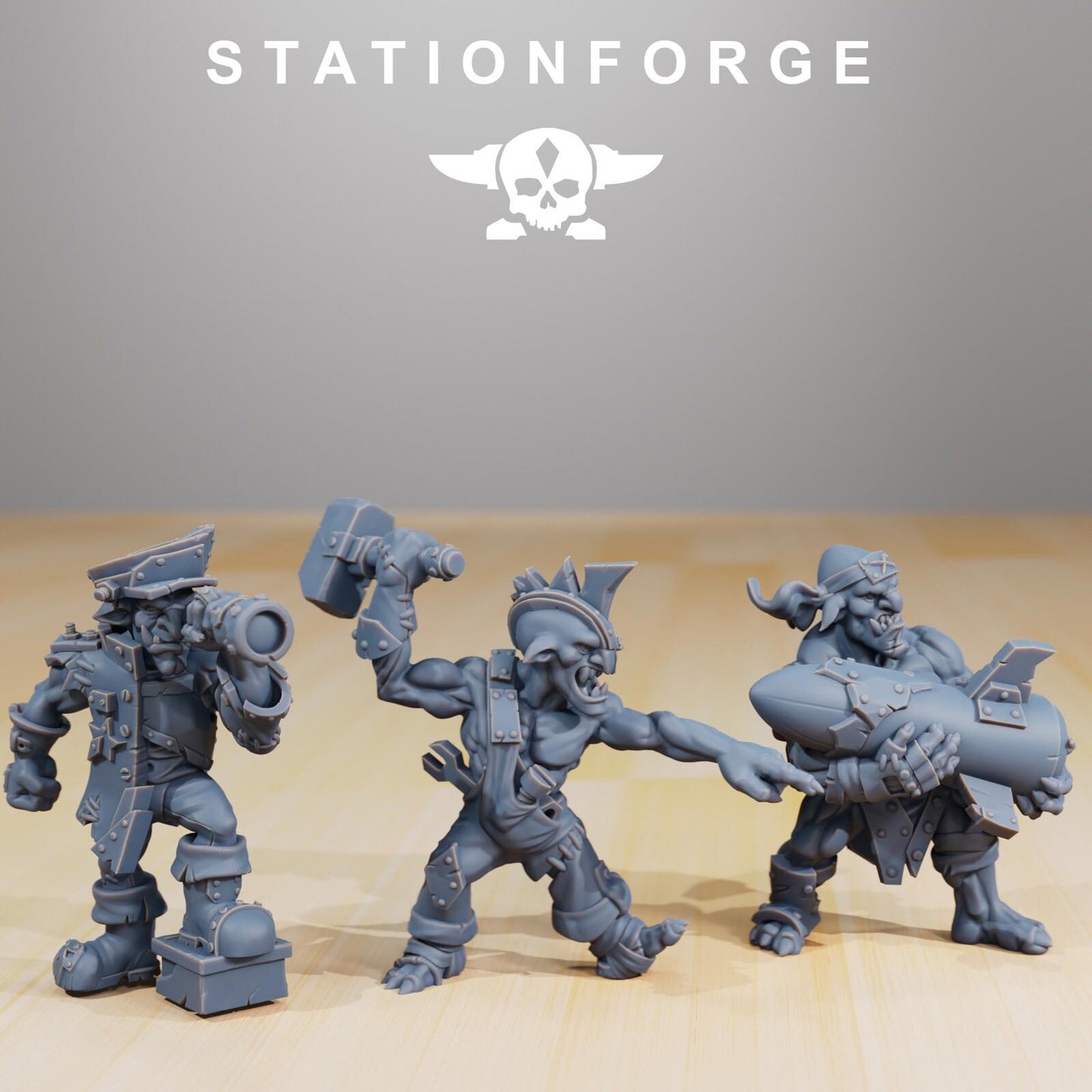 Orkaz Mega Stepper Orc Stomper 28cm Titan Wargame Grimdark Proxy