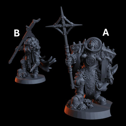 Naval Trench Heretic Priest x2 Grimdark Diceverse Resin Miniature 28-32mm