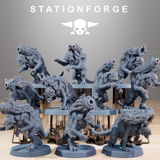 Xenarid Mortars x10 Leviathan Fleet Hive Bugs Cannon Infantry Resin Miniature