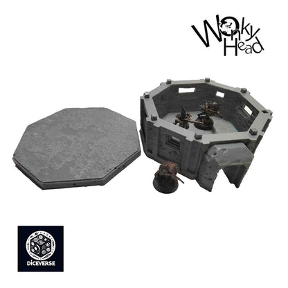 Trench Terrain Pillbox 32mm Grimdark Diceverse Resin Scenery Wargaming