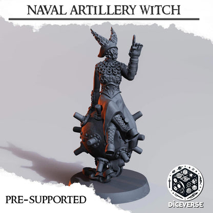 Trench Naval Artillery Witch x2 Grimdark Diceverse Resin Miniature Wargaming