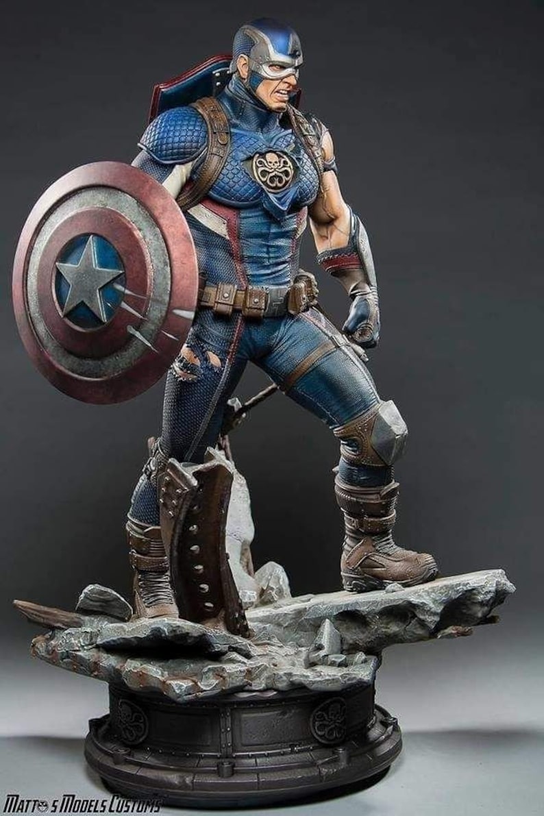 Captain Hydra – Matts Models 3D Printed 16K Unpainted Resin Statue 1:4 scale