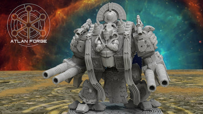 Aegyptian Royal Dreadnought Grimdark Wargame Miniature Atlan Forge