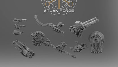 Aegyptian Royal Dreadnought Grimdark Wargame Miniature Atlan Forge