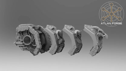Aegyptian Royal Dreadnought Grimdark Wargame Miniature Atlan Forge