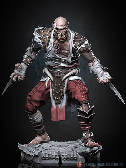 Two 1:6 Scale 3D Printed Resin Statue Model Kits