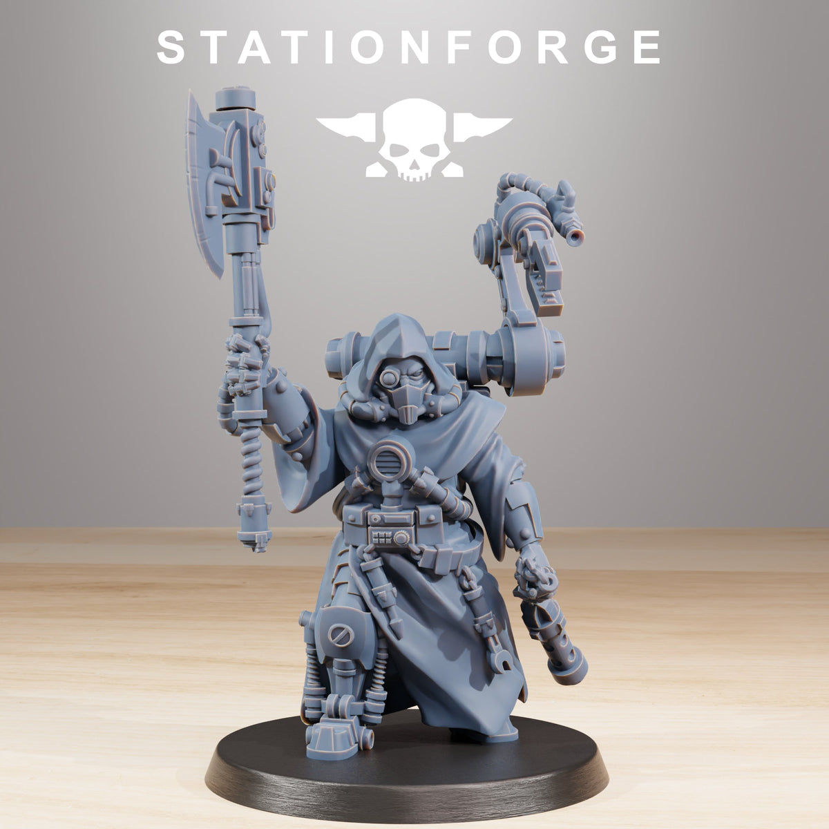 3x Scavenger Commander Wargame Proxy Miniatures StationForge 32mm Resin