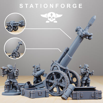 Imperial Soldiers Grim Guard Death Division Light Artillery Korps StationForge